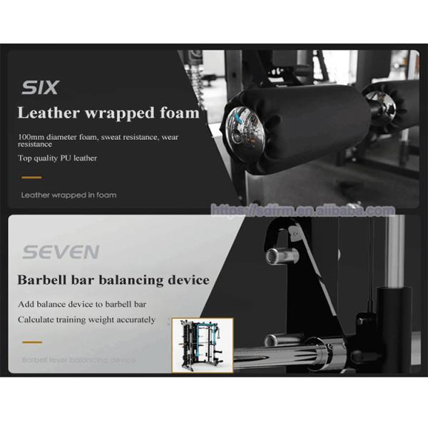 All In One Gym Equipment Indoor Multi Function Smith Machine Chest Arms Shoulder