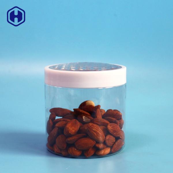 Clear 360ml 12oz Screw Cap Airtight Plastic Jar