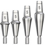 Astra Tech OsseoSpeed® Titanium Ti-Base Abutment Compatible Yellow(NP 3.0) / Aqua (RP 3.5-4.0)/ Lilac (WP 4.5-5.0)