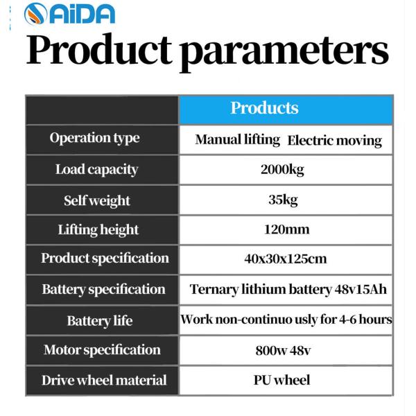 Factory Price Electric Walkie Stacker Truck Semi Electric Pallet Lift Stacker Forklift