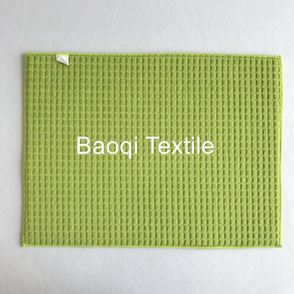 ECO-friendly OEM absorbent water microfiber printed kitchen mat customized washable pads