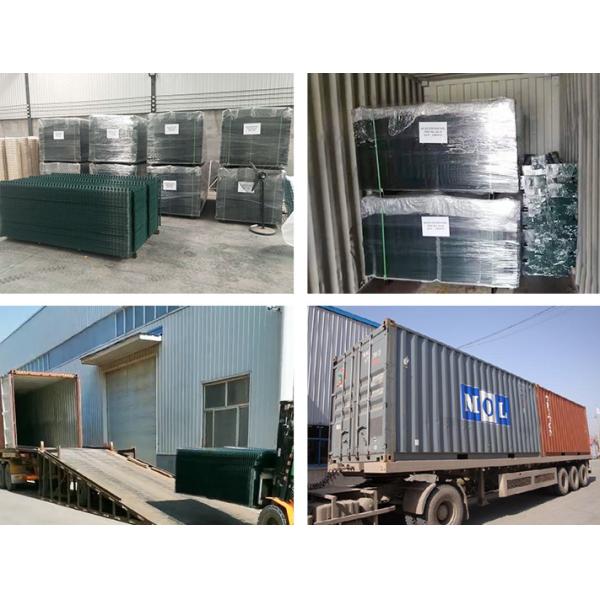 Welded Wire Mesh Triangle Fencing Playground 4.0mm 75*150mm Green Color