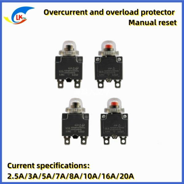 Quality Overcurrent Overload Switch 10A Current Protector KYB8 Current Waterpr for sale