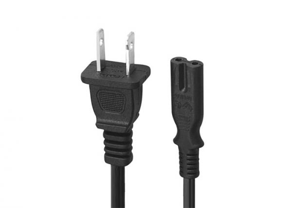 Quality Flexible USA America 2 Prong Female Power Cord 15A 125V UL Listed OEM Service for sale