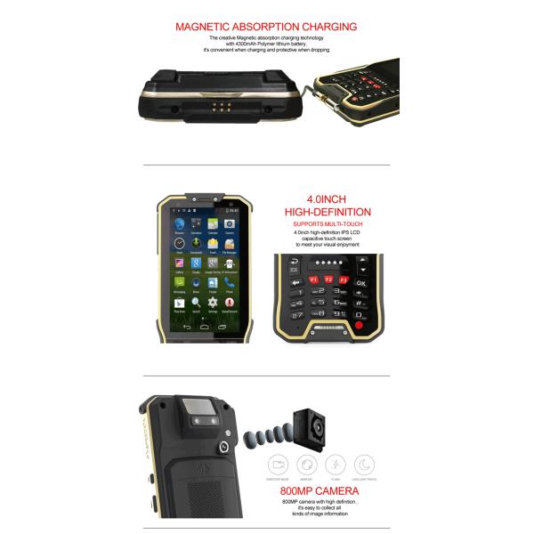 Dual Sim Card 4G Android handheld computer barcode scanner with NFC RFID Reader