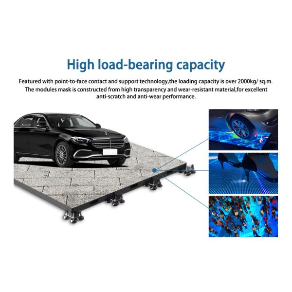 Colorful Interactive LED Dance Floor Screen P3.91 For Christmas Decoration