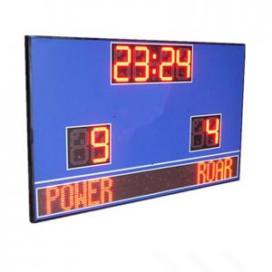 China Wireless Control Electronic Football Scoreboard / Soccer Score Board With Led Team Name on sale