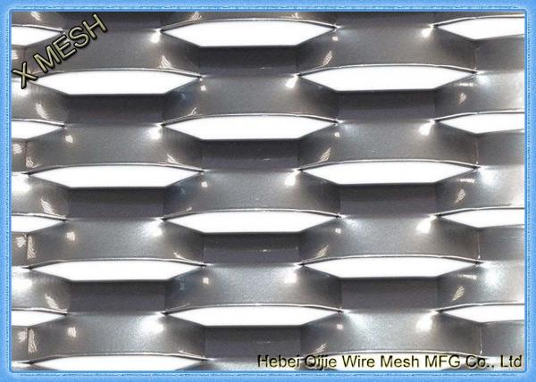 Stainless Steel Flattened Expanded Metal Sheets With Diamond Openings Window Protection
