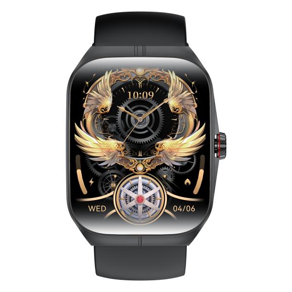 Stylish Android Square Smartwatch With Breathing Training And Music Control