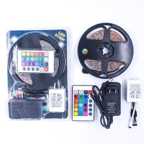 IP65 Waterproof RGB LED Strip With 24 Keys IR Controller