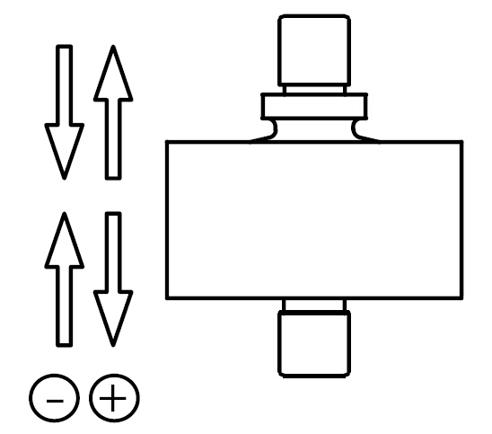 Single Strain Gauge Tension Load Cell Compression Type With Weighing Indicator