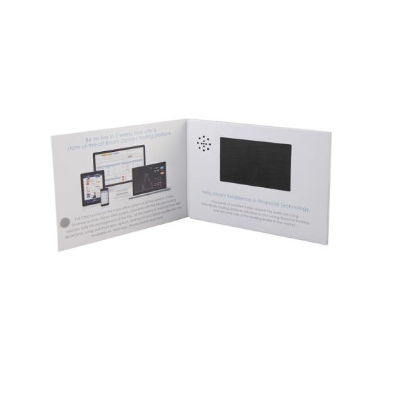 Custom Printing LCD Video Mailer Artificial Style Personalised Logo SK368M