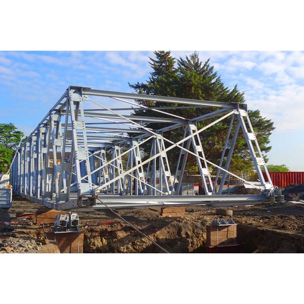 Galvanized Panel Steel Structure Bridge Q355 / Grade 350 / ASTM A992 Portable Steel Bridges