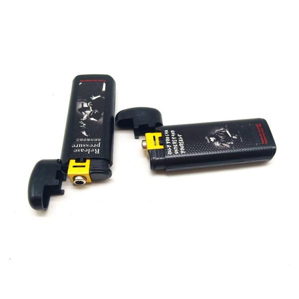 OEM Available Dy-F008 Flip Model Windproof Electronic as or ABS Material Lighter with Custom Sticker