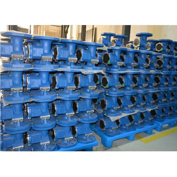 Flange Port Cast Iron Ultrasonic Flow Meter , ISO 4064 Bidirectional Liquid Flow Meter