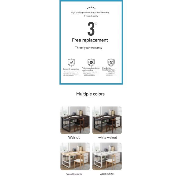 Modern Simple Office Desk with Drawer Customized Colors and Surface Material Other