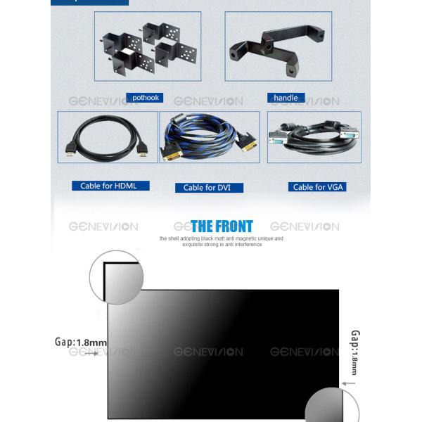 55 inch splicing screen TV wall with bracket floor standing 3.5mm narrow bezel seamless video wall screen
