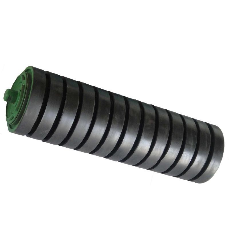Buy cheap Customized Rubber Conveyor Roller Idler Rollers With Bearings product