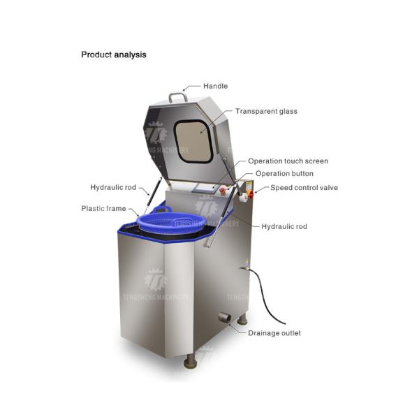 300KG/H Fruit Dewatering Machine Stainless Steel Vegetable Dehydrator