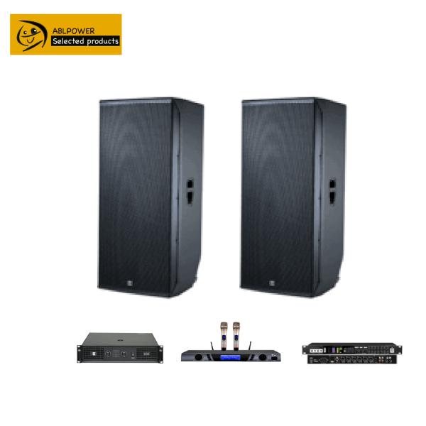 OEM 1000W Karaoke Amplifier Speaker System With Microphone Set
