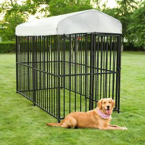 Buy cheap Large Outdoor Dog Kennel Heavy Duty Metal Frame Fence Dog Cage Outside Pen Playpen Dog Run House with UV & Waterproof product