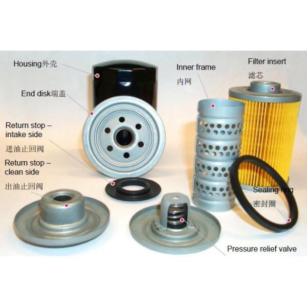 OEM Iron Auto Oil Filter For Peugeot / Ford / Citroen / Fiat