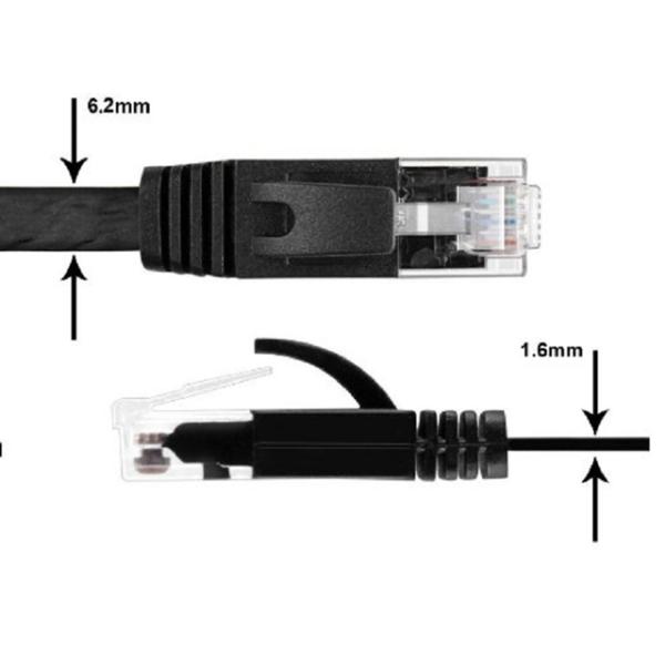300PCS/Lot 3FT 1M Flat UTP Ethernet Network Cable RJ45 Patch LAN Cable