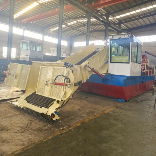 60kw Small Automatic River Weed Cleaning Vessel For Effective Waterweed Harvesting