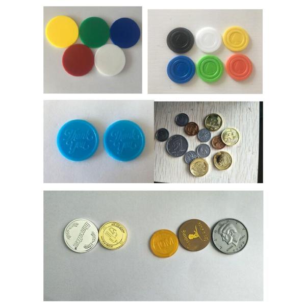 Eco-friendly Durable Embossed Plastic Chips Plastic Token Coins for Awards and Sports