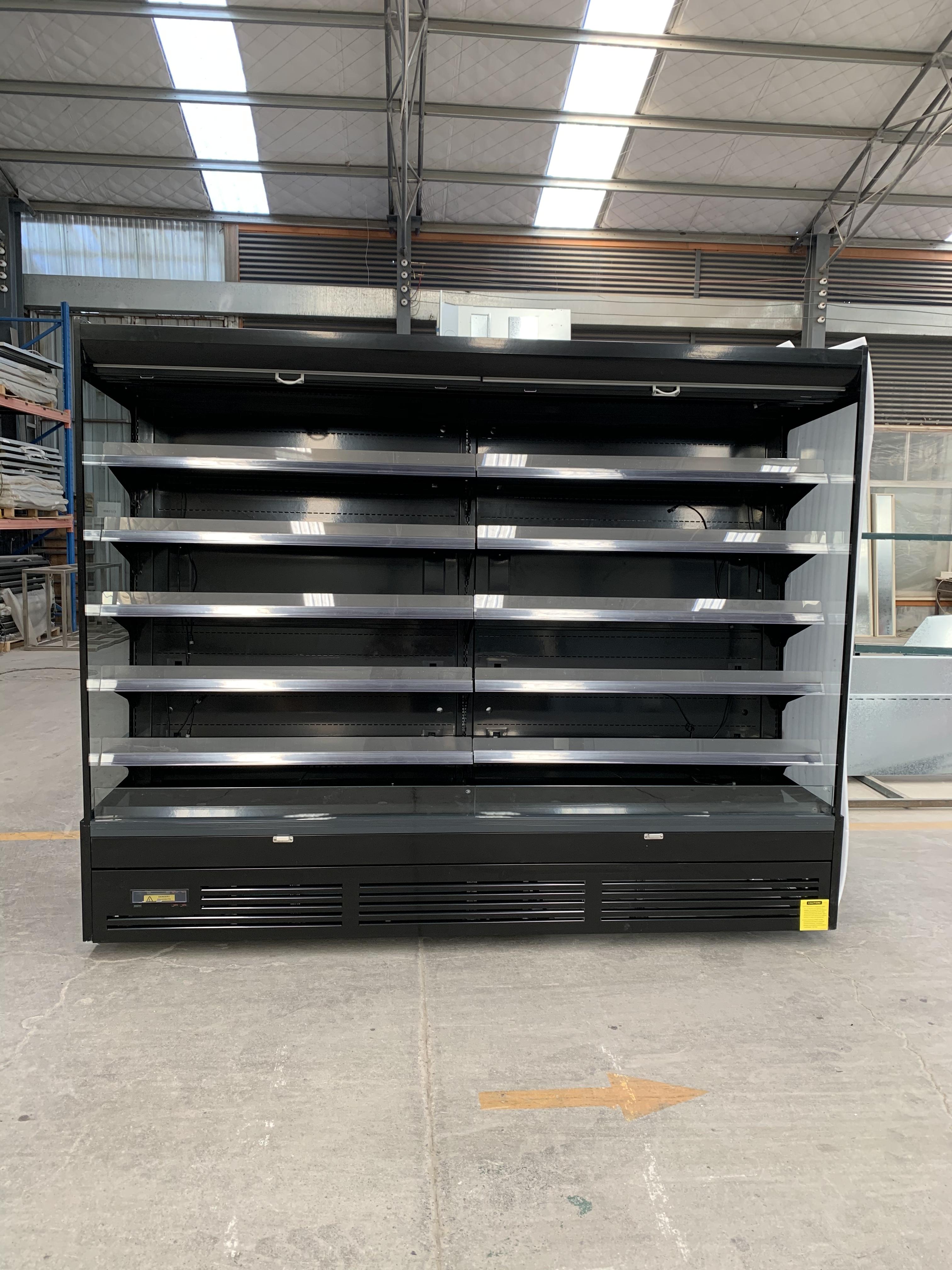 AUTOMATIC DEFROST 6-FT PLUG-IN OPEN-CASE CHILLER BLACK