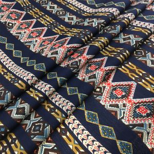 Buy cheap Custom Digital Block Geometric Printed Woven Fabrics 150cm Width product