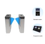 Motorized Flap Barrier Gate for Community Entrance 24V Brushed Motor and QR Code
