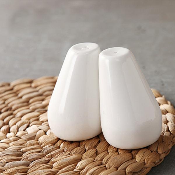 A Grade Porcelain Salt Pepper Ceramic Set Glazed Scratch Resistant