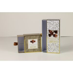 Chocolate Paper Board Package Slide Box With Drawer