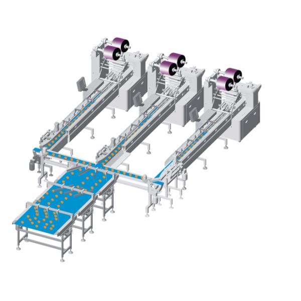 ABB Motor 220V Cream Injection Automatic Cake Production Line