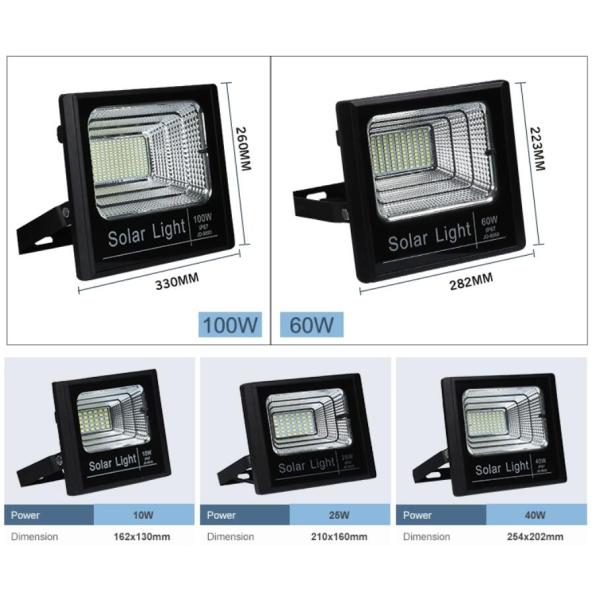 Polycrystalline Solar Powered Exterior Flood Lights 12v 60w Ip67 6000 lm