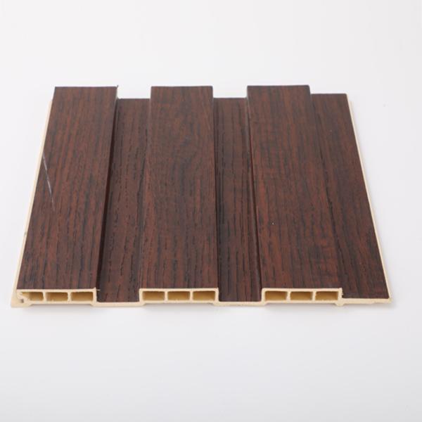 Slat Interiored Nano PVC Wood Effect Indoor Fluted Wall Panel for Household Decoration