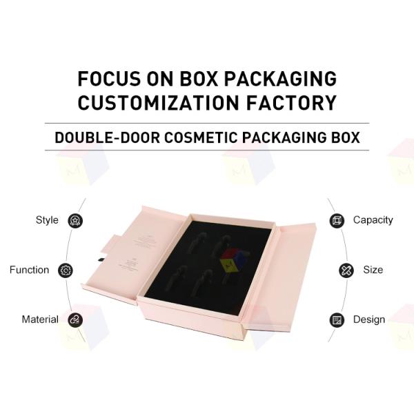 Luxury Rigid Cardboard Perfume Bottle Packaging Box Double Door Magnetic