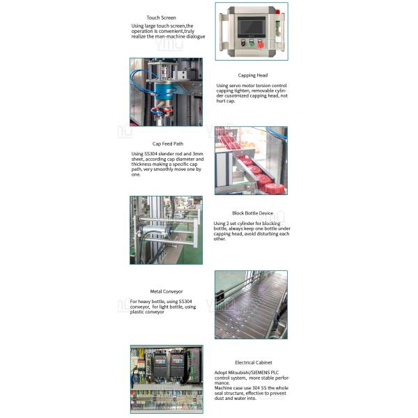 5 Gallon Plastic Water Bottle Screw Capper Proof Cap Closer Pneumatic Sealing Capping Machine