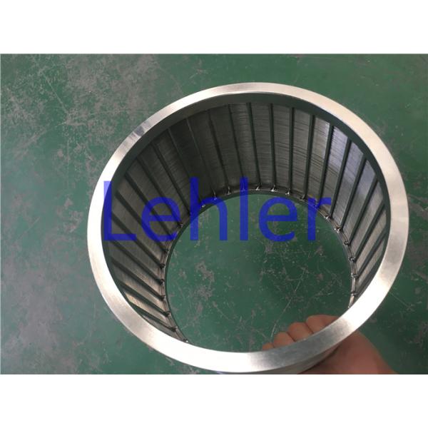 Stainless Steel 316L Vee Wire Screen , Wedge Wire Filter For Horizontal Sand Mill