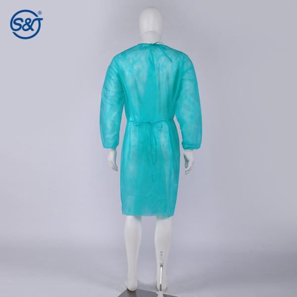 China factory wholesale pp disposable waterproof isolation gown PP Isolation Gown