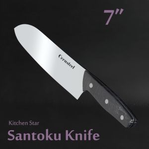 China Wear Resistance Santoku Knife Kitchen / Cerasteel Chef Utility Knife on sale
