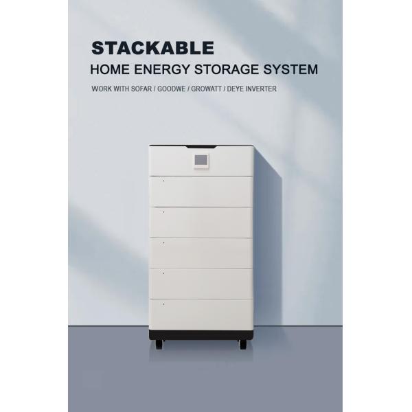 409.6V 100A 40kw White Solar Stackable Storage Lithium Battery 10kw 15kw 20kw 30kw For Home Energy System