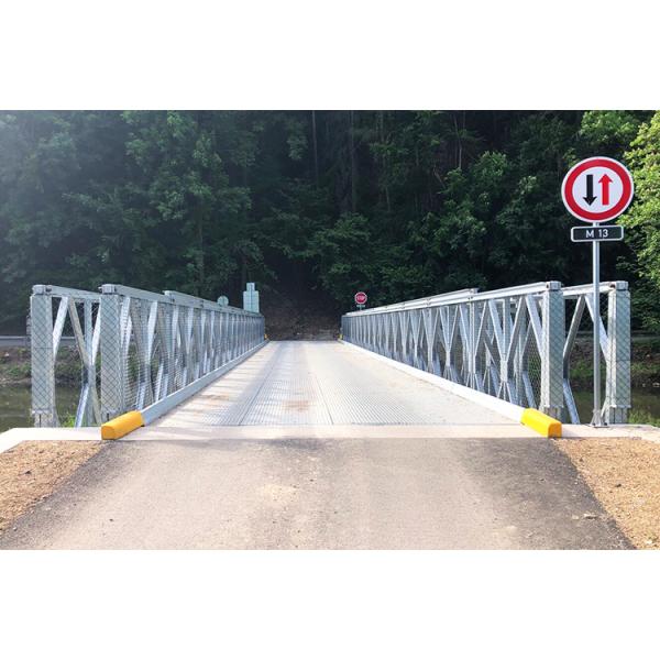 Galvanized Panel Steel Structure Bridge Q355 / Grade 350 / ASTM A992 Portable Steel Bridges