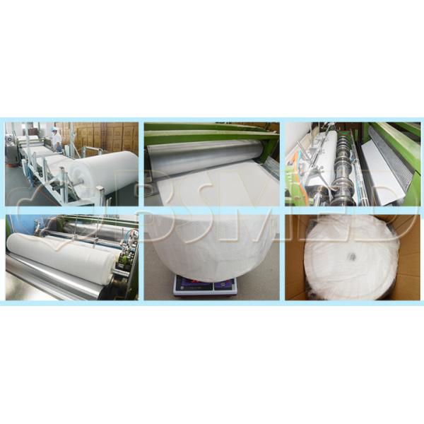 Medical Embossed 100 Cotton Gauze Roll 8% Max Humidity White Color