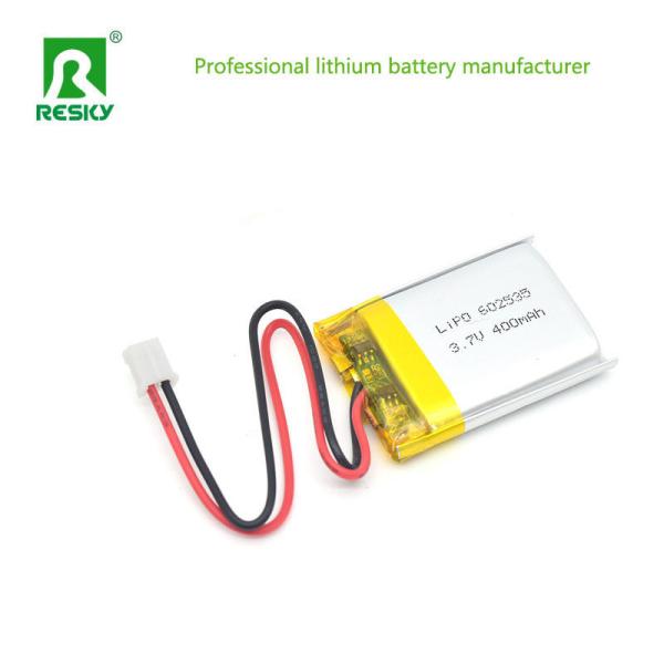 Square Lithium Polymer Battery Cell 602535 3.7V 4.2V 400mAh For Smart Watch