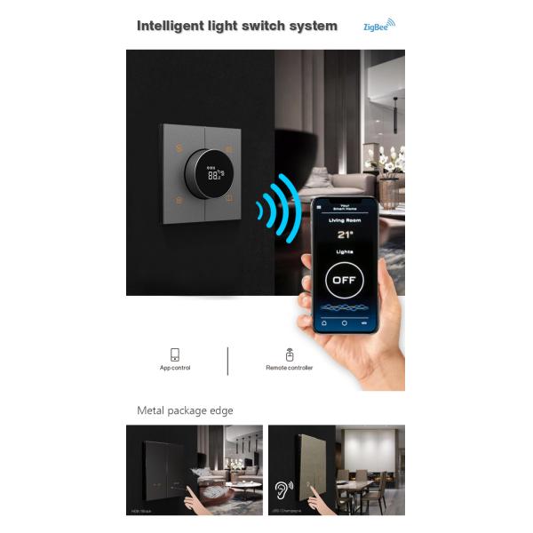 UK Standard Home Smart Thermostat Tuya Zigbee 3.0 Wireless App Control Type