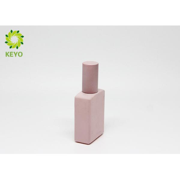 Pink Glass Perfume Bottles , Customizable 30ml Empty Fragrance Oil Bottles