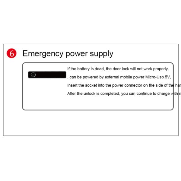Zinc Alloy Split Door Lock Support Fingerprint Key Unlock For Wooden Door