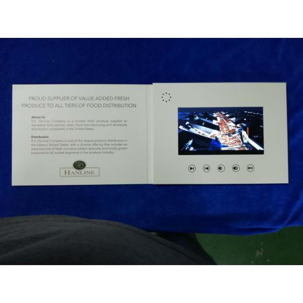 Innovative Video Card Mailer Lcd Screen For Food Distribution